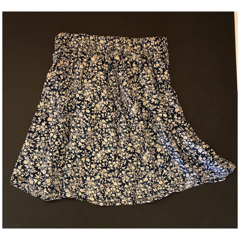 Hollister Blue & White Floral Skirt Size XS